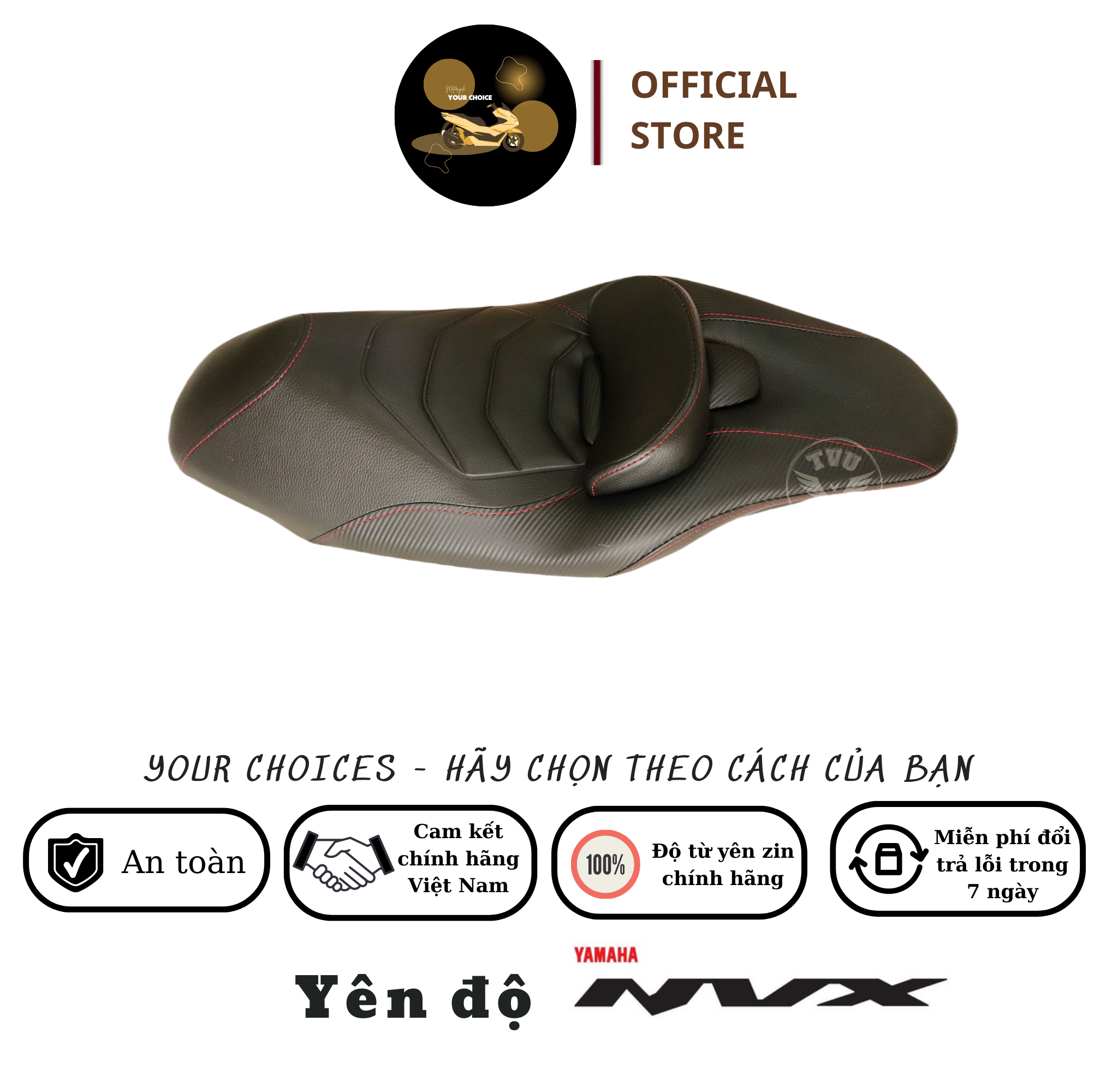 Yên xe độ nvx đẳng cấp các đời v2 & v1