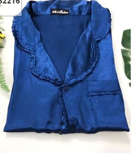 Đồ bộ pizama phi lụa bèo tay dài quần dài