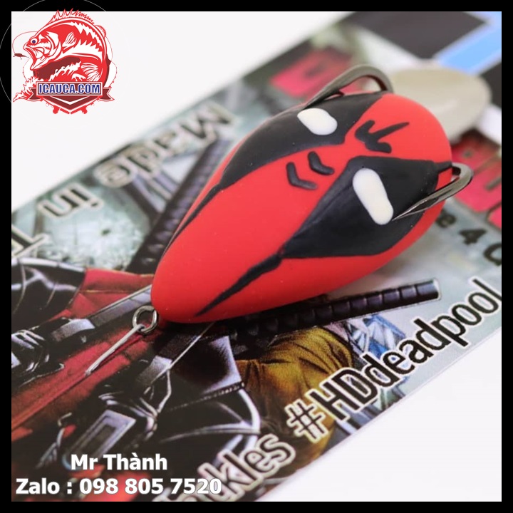 HD Deadpool mồi nhai mềm cao su câu lure cá lóc bằng mồi giả Thái Lan