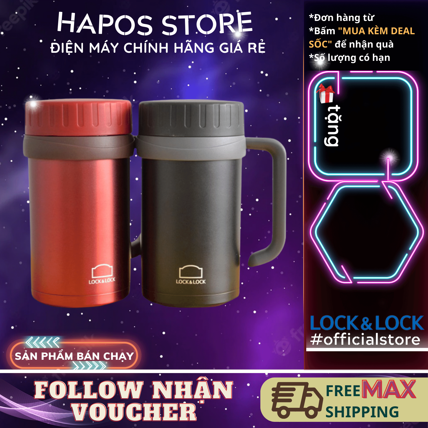 Ly giữ nhiệt basic table mug lock&lock lhc9002b 500ml