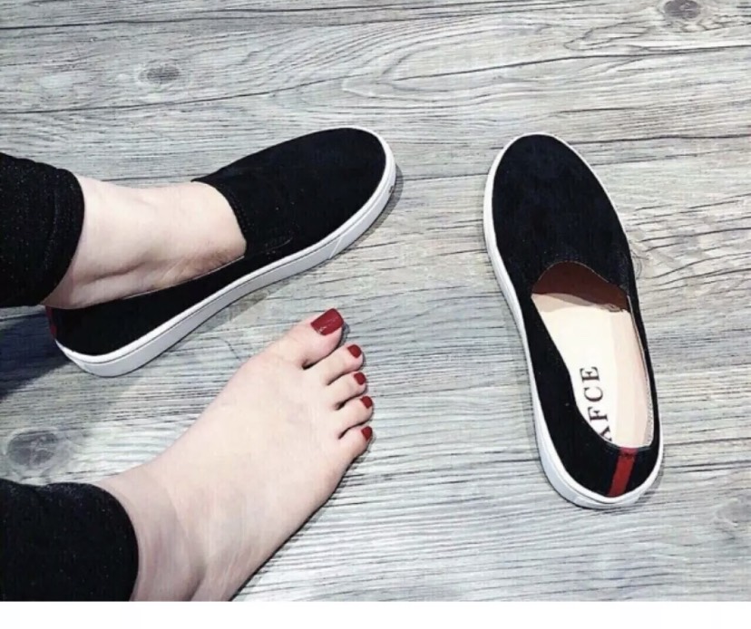 Giày slip on nữ Giày lười nữ Giày lười nữ da lộn