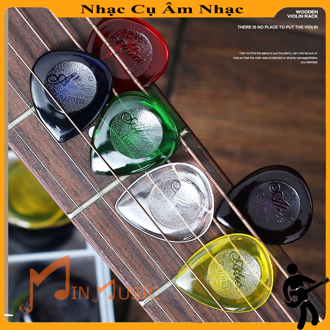 Phím Gảy Đàn Guitar Alice I Loại Dày Có hõm Ngón Tay Giúp Giữ Phím Thật Chặt