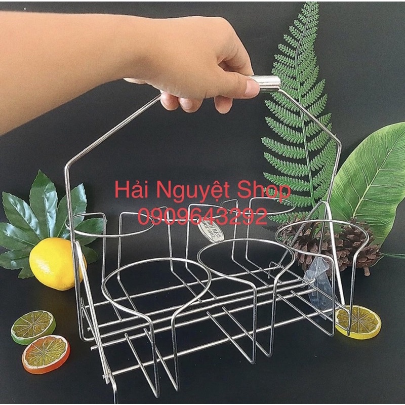 Xách ly inox vuông