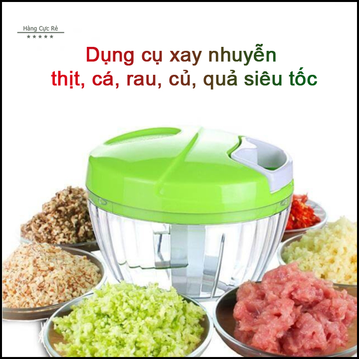 Máy xay tỏi, cắt ớt, băm rau, xay thực phẩm Speedy Chopper - Dụng cụ nhà bếp đa năng HCR