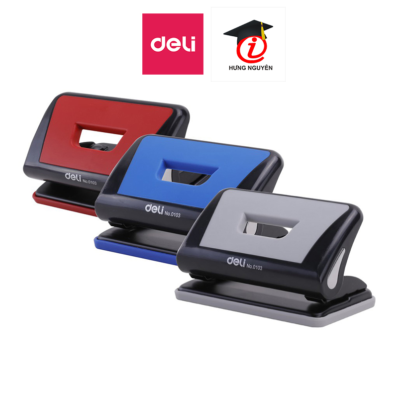 Dập lỗ - đục lỗ deli 10 tờ 0103