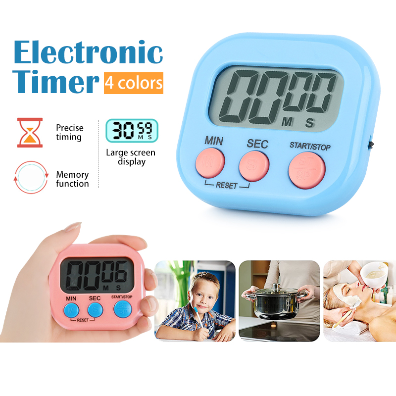 Đồng hồ bấm giờ đếm ngược,đồng hồ đếm ngược mini hẹn giờ nấu ăn,học tập cho học sinh,nhà bếp,bấm giờ tiện dụng