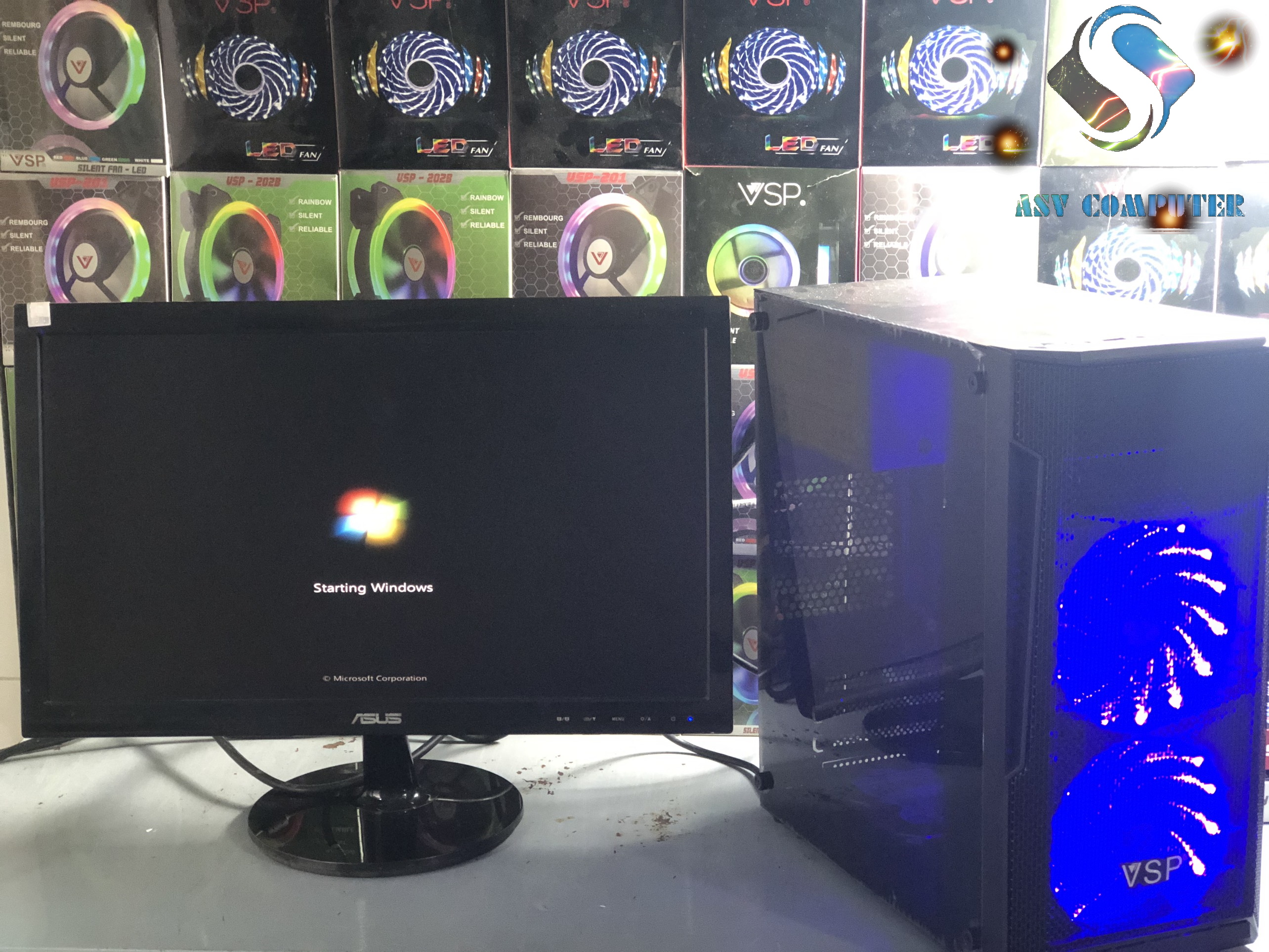 [Trả góp 0%]PC chơi game A8 7600k Ram 8GBVGA HD Radeon R7 4GB Màn hình 19inch (như hình)