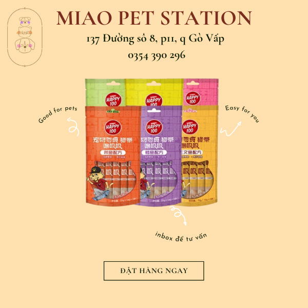 Súp thưởng Que Wanpy Happy 100 | Súp thưởng cho mèo Wanpy