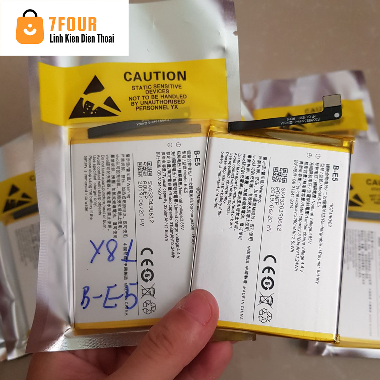 Pin vivo y81/ y83 mã b-e5 hàng zin chính hãng