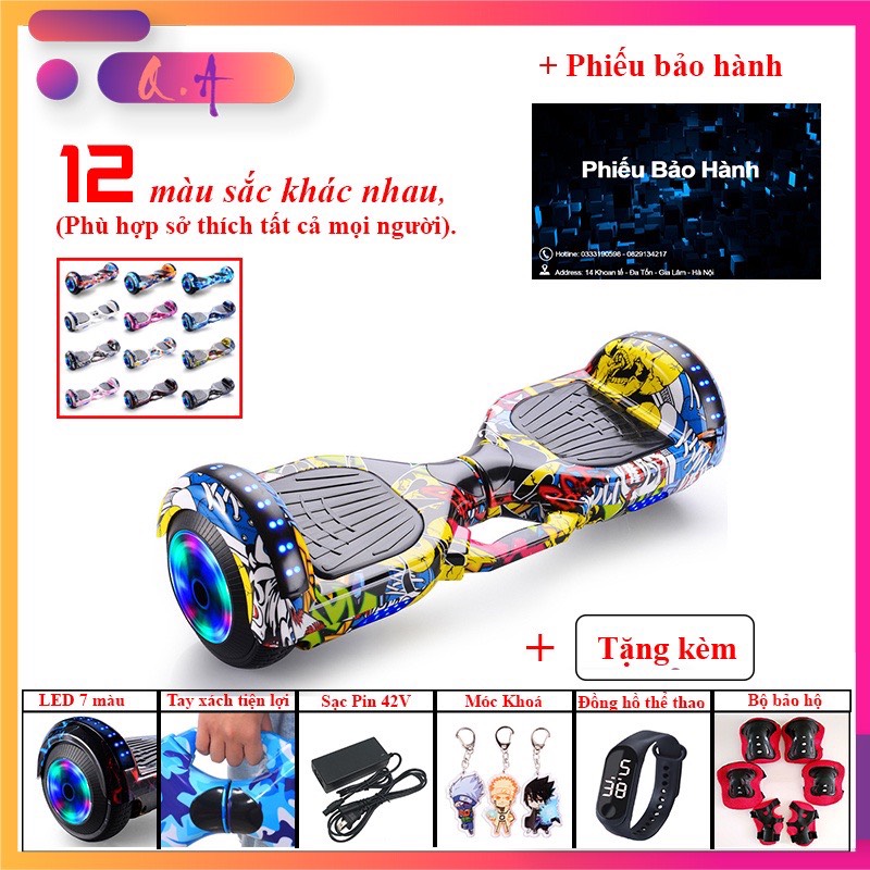 ✨Xe Điện Cân Bằng 6.5 inch⭐ Smart Balance Wheel 💥 Kết nối Bluetooth
