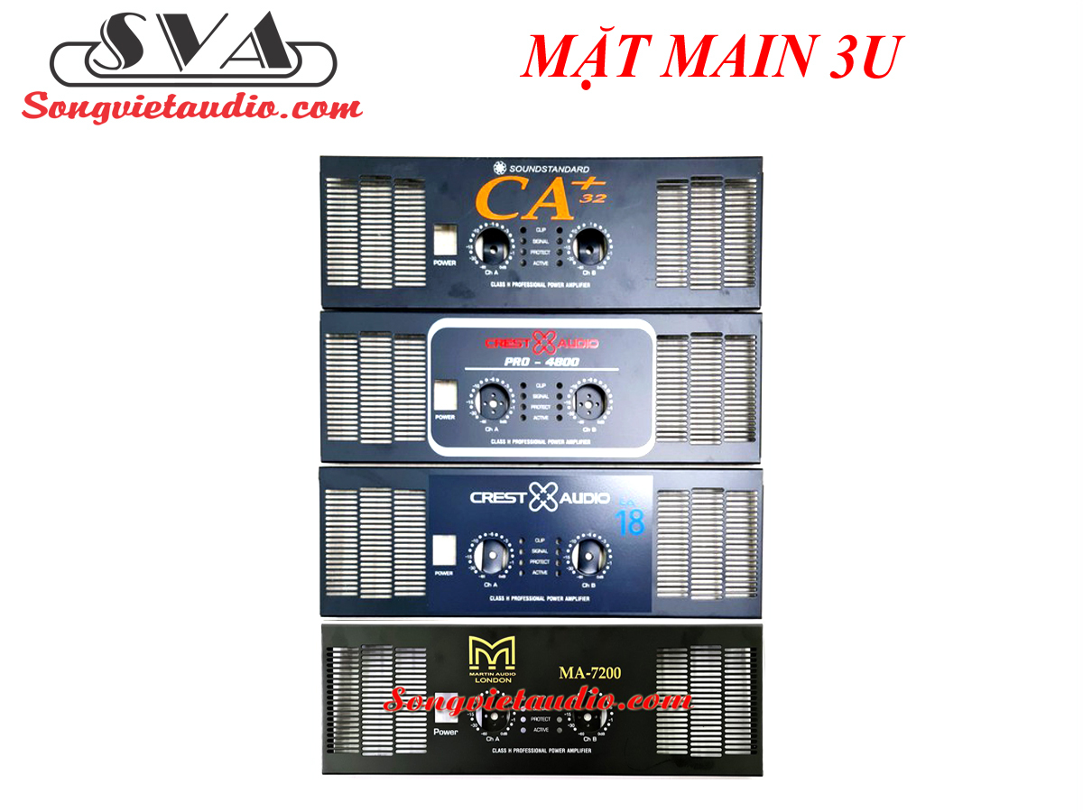 MẶT MAIN 3U 2 KÊNH KÈM NÚM VOLUME