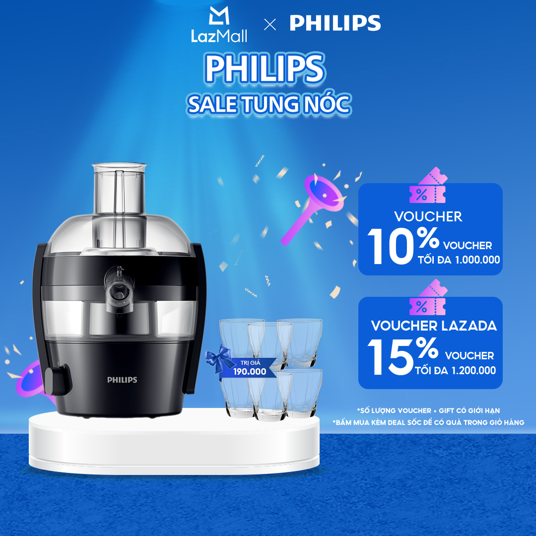 Máy Ép Trái Cây Philips HR1832/00 - Hàng Phân Phối Chính Hãng