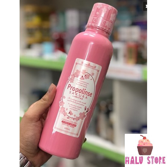 [HOT] Nước súc miệng Propolinse chai Hồng 600ml - Nhật Bản