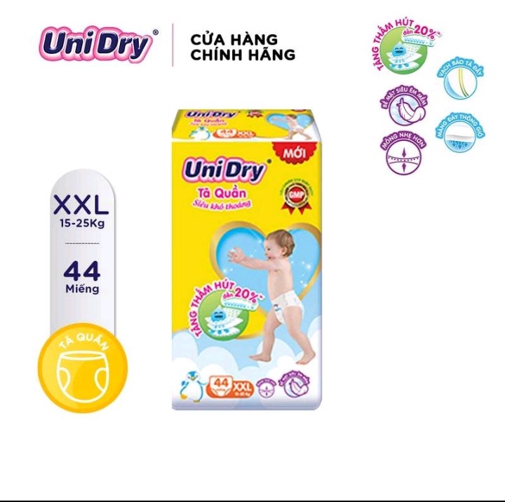 Tã quần Unidry M60- L 54- XL 48 - XXL 44 miếng