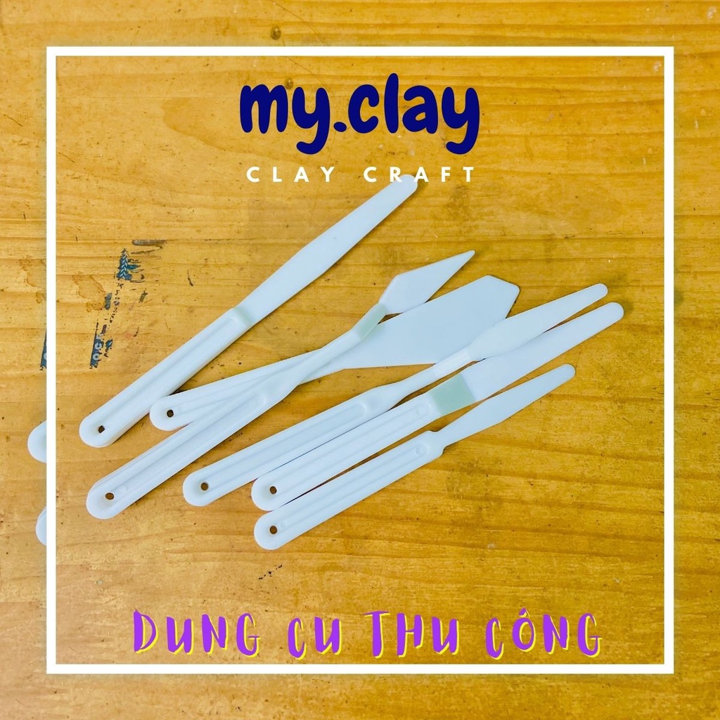 Bộ 6 dụng cụ điêu khắc đất sét tự khô, polymer clay, soft clay