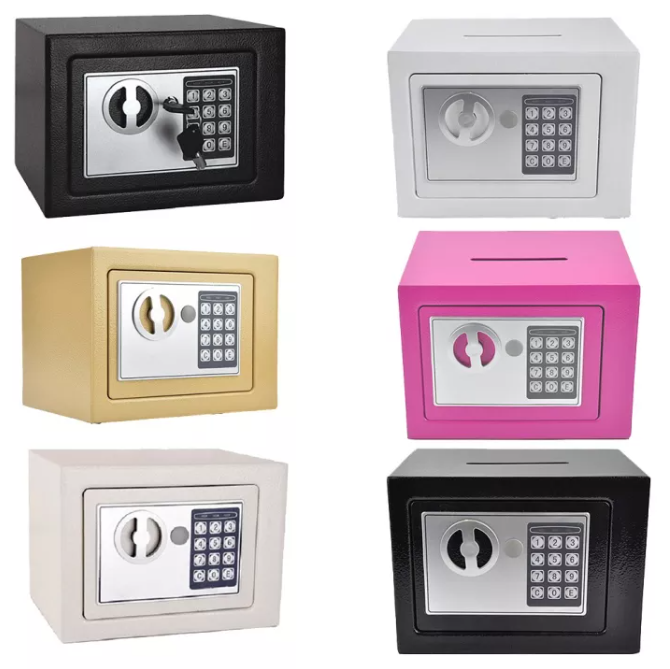 { két sắt chống trộm ) két sắt mini chống cháy, khóa đện tử, có khe đút tiền , 23x17x17cm - két sắt mini cao cấp , tiện dụng ,chống cháy nổ thông minh