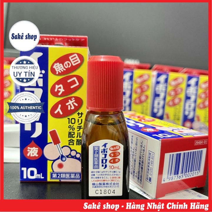 Dung Dịch Trị Mụn Cóc, Vết Chai Ở Chân Tay Ibokorori 10ml Nhật Bản