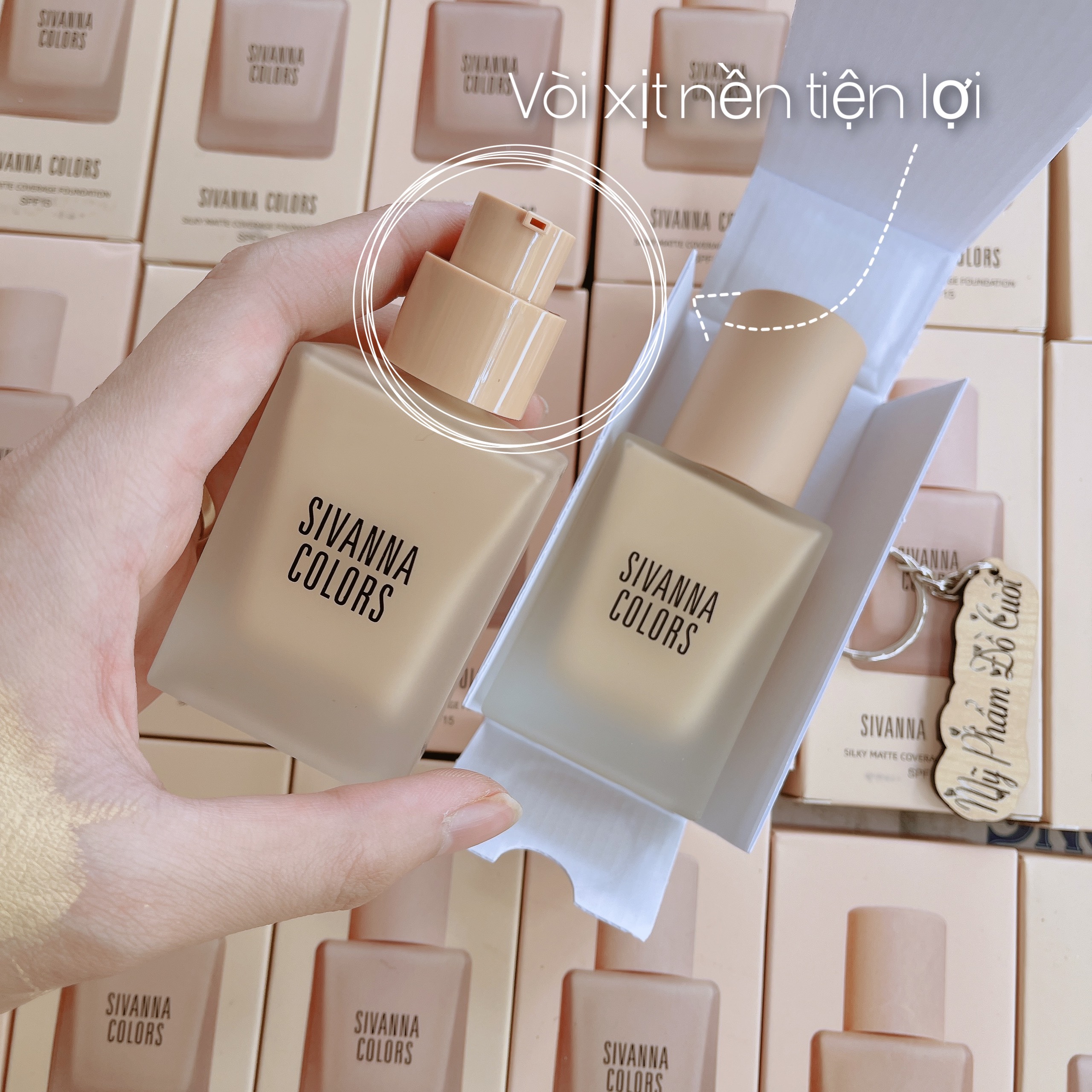 Kem Nền Sivanna Colors Silky Matte Coverage Foundation HF 118 30ml