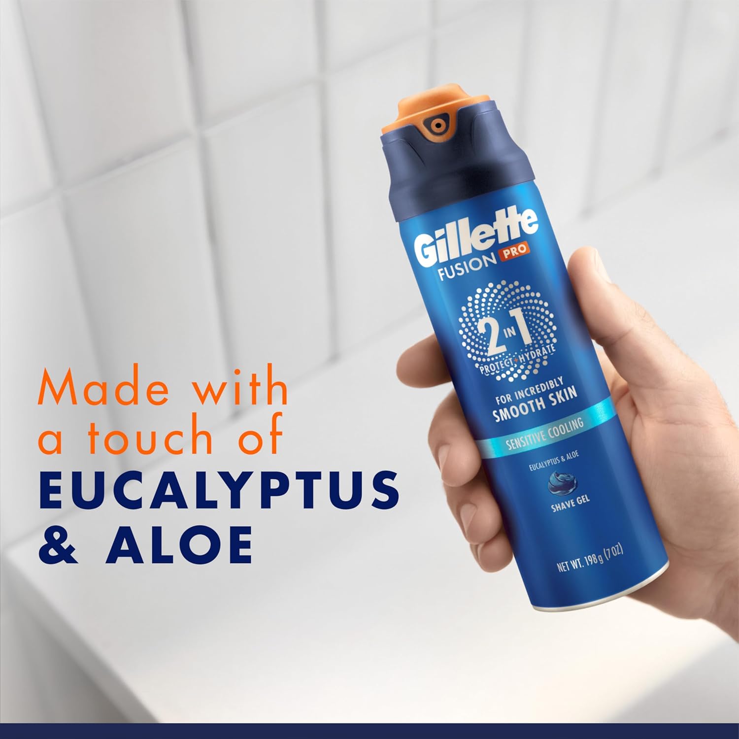Gel cạo râu & dưỡng ẩm cho da nhạy cảm Gillette PRO Shaving Gel For Men 198g (Mỹ)