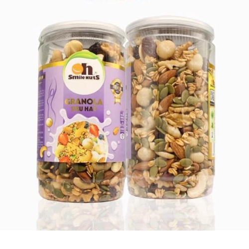 Hạt mix 8 loại granola siêu hạt nhập khẩu - hộp 500gram