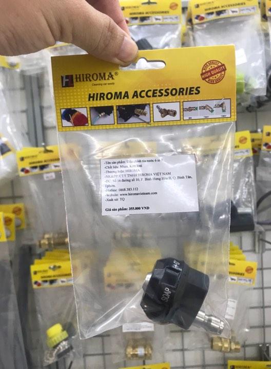 Đầu tia nước 6 in 1 HIROMA dành cho máy rửa xe