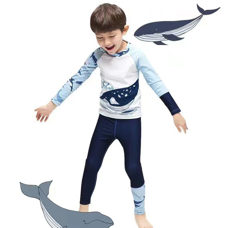 Set bơi dài tay cho bé trai từ 12-33kg