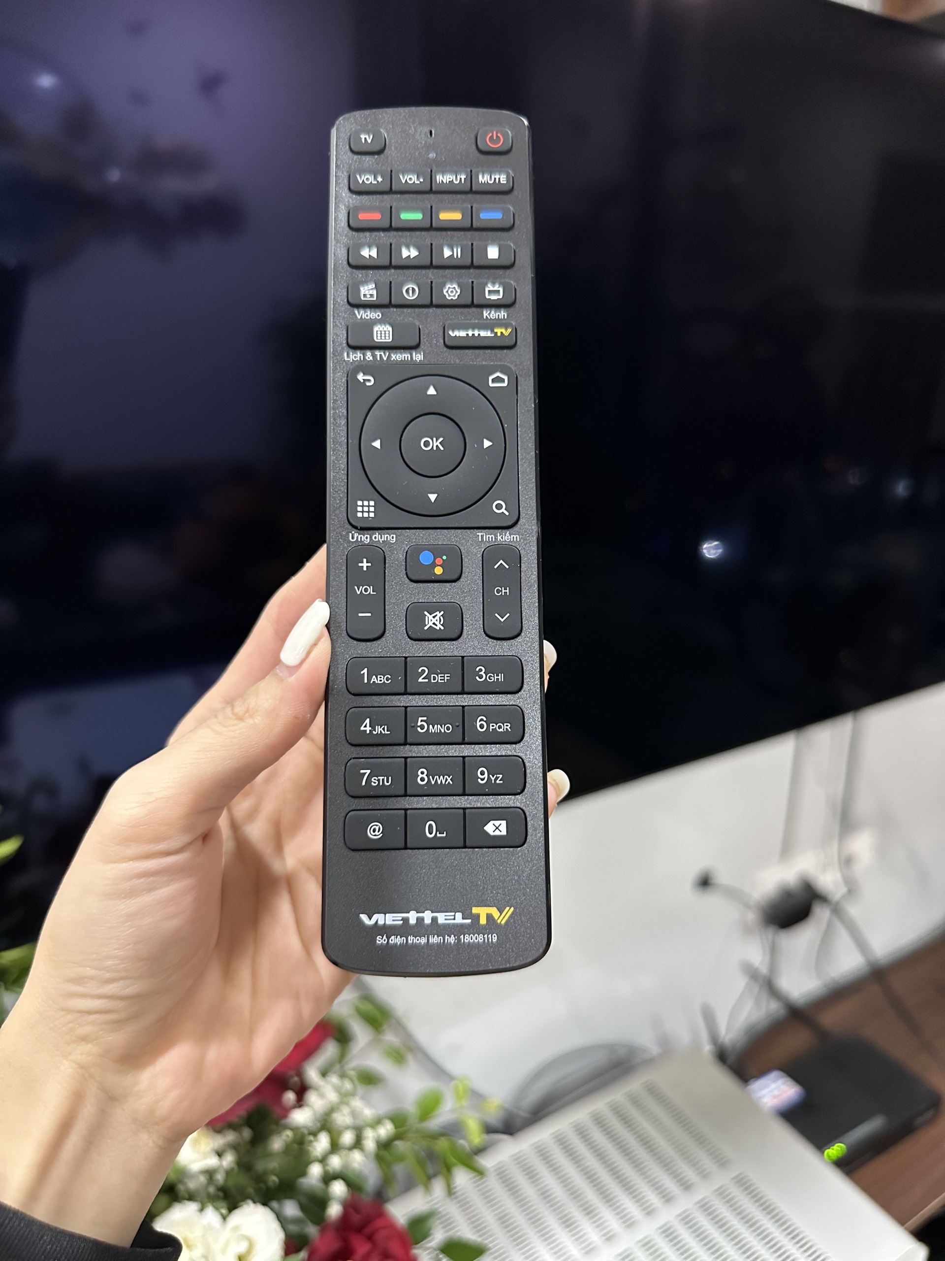Sản phẩm Remote Điều khiển giọng nói đầu Box Viettel TV Box - Hàng chính hãng mới 100%