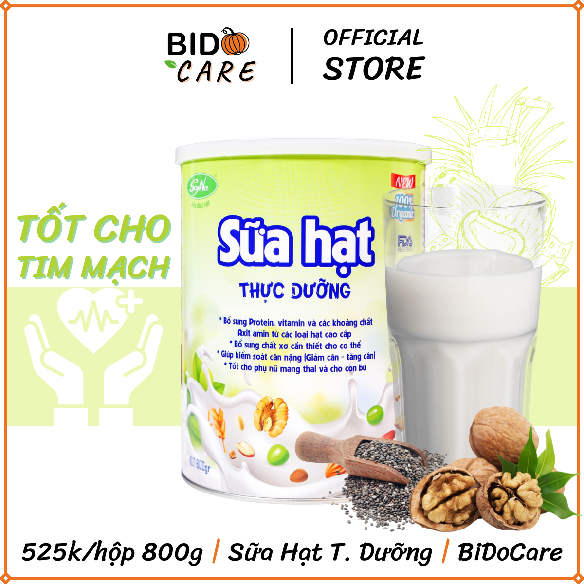 Sữa Hạt Thực Dưỡng Soyna 800g - BiDoCare - Bột Ngũ Cốc