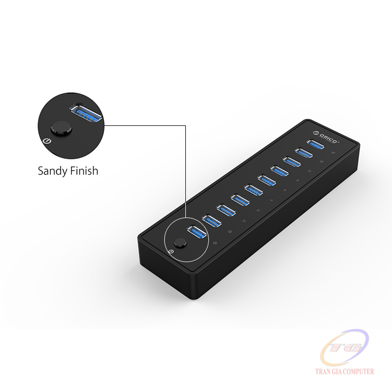 Bộ chia 10 cổng usb 3.0 orico p10-u3-v1