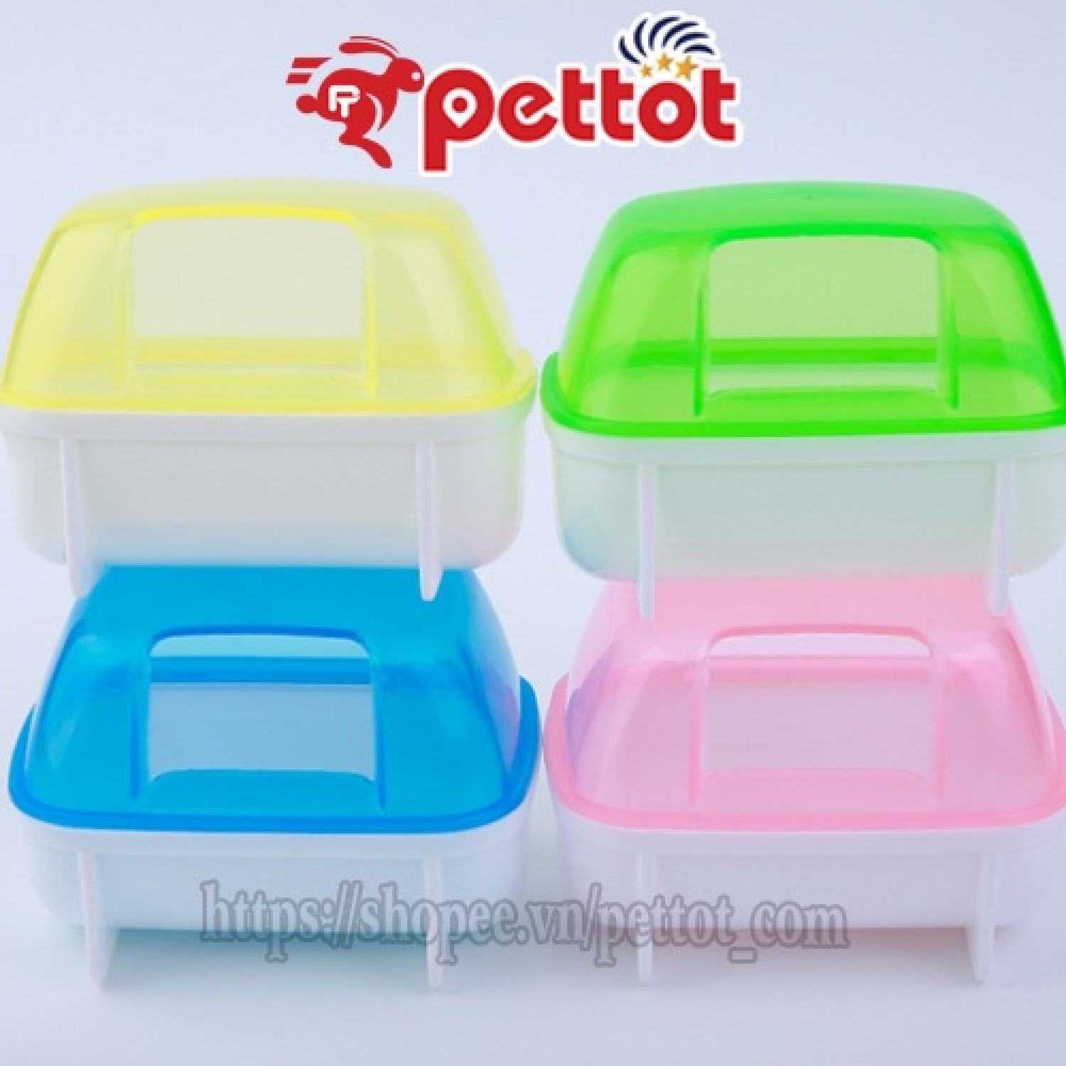 Nhà tắm Hamster - Nhà tắm cho chuột Hamster bằng nhựa cao cấp Pettot