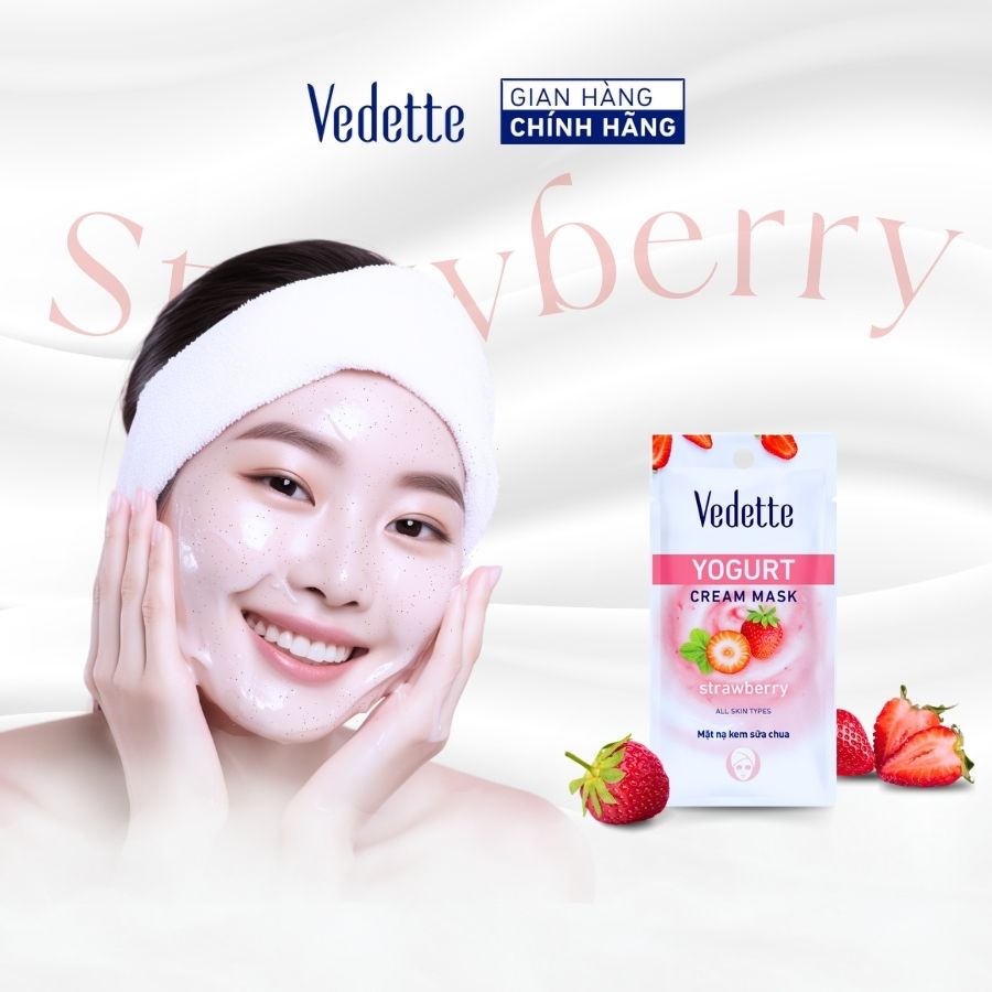 Mặt nạ kem sữa chua Vedette Dâu Tây 10ml (TPM049)