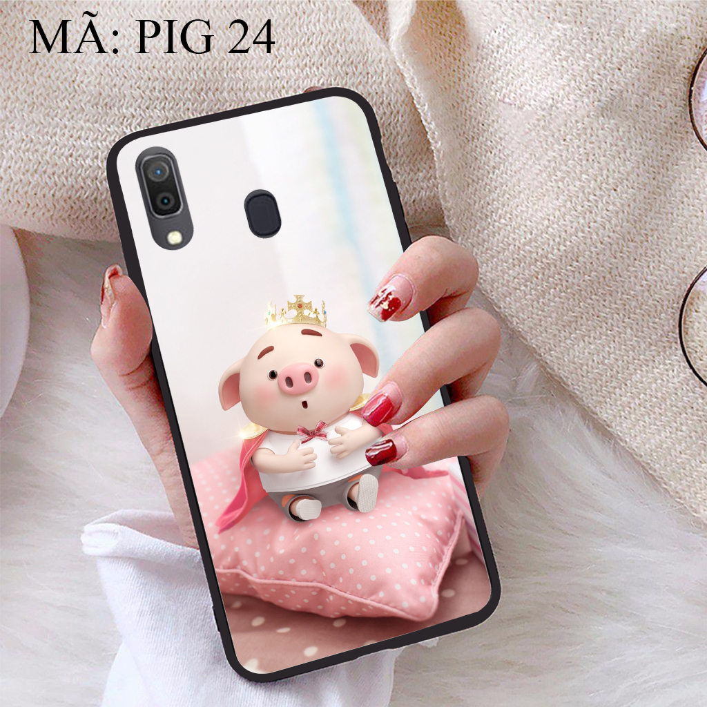 [HCM]Ốp lưng iCase dành cho Samsung Galaxy A30 viền dẻo TPU BST Pig Cute