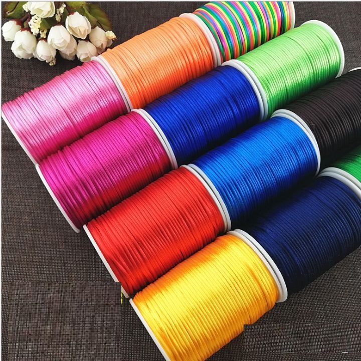 Cuộn dây tim chất dù bóng 3mm . Dùng làm handmade , thắc vòng đeo tay ,...