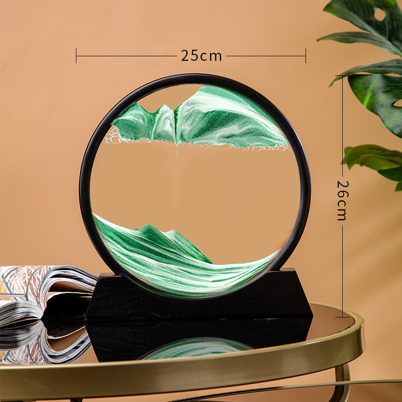 Tranh cát chuyển động 3D, tranh cát chảy, tranh cát lún hình tròn, hình chữ nhật trang trí nhà cửa đẹp
