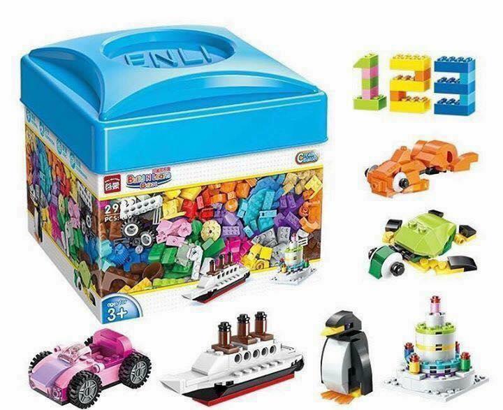 Bộ xếp hình le-go hộp vuông 460 chi tiết