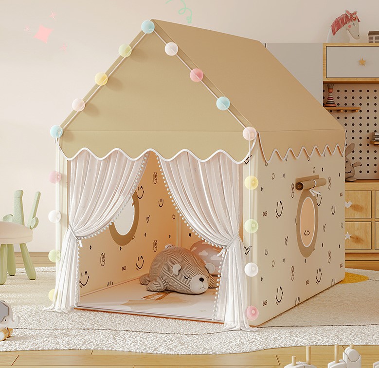 Lều Cho Bé Lều trẻ em Lều Hoàng Tử Công Chúa Cho Bé Cỡ Siêu To - Khung (inox) nhựa chắc chắn Vải dù siêu bền