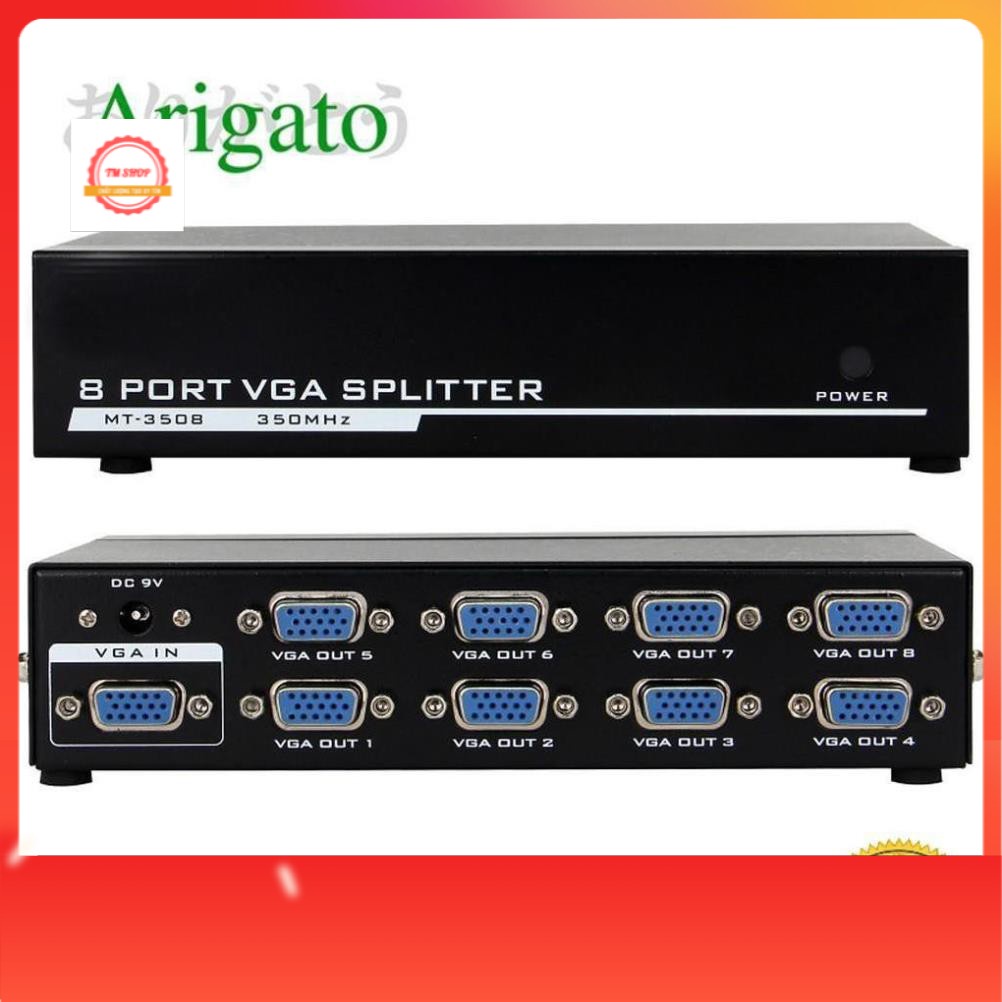 Bộ chia VGA 1/8 ARIGATO Đảm Bảo Chất Lượng.BCV3 TM