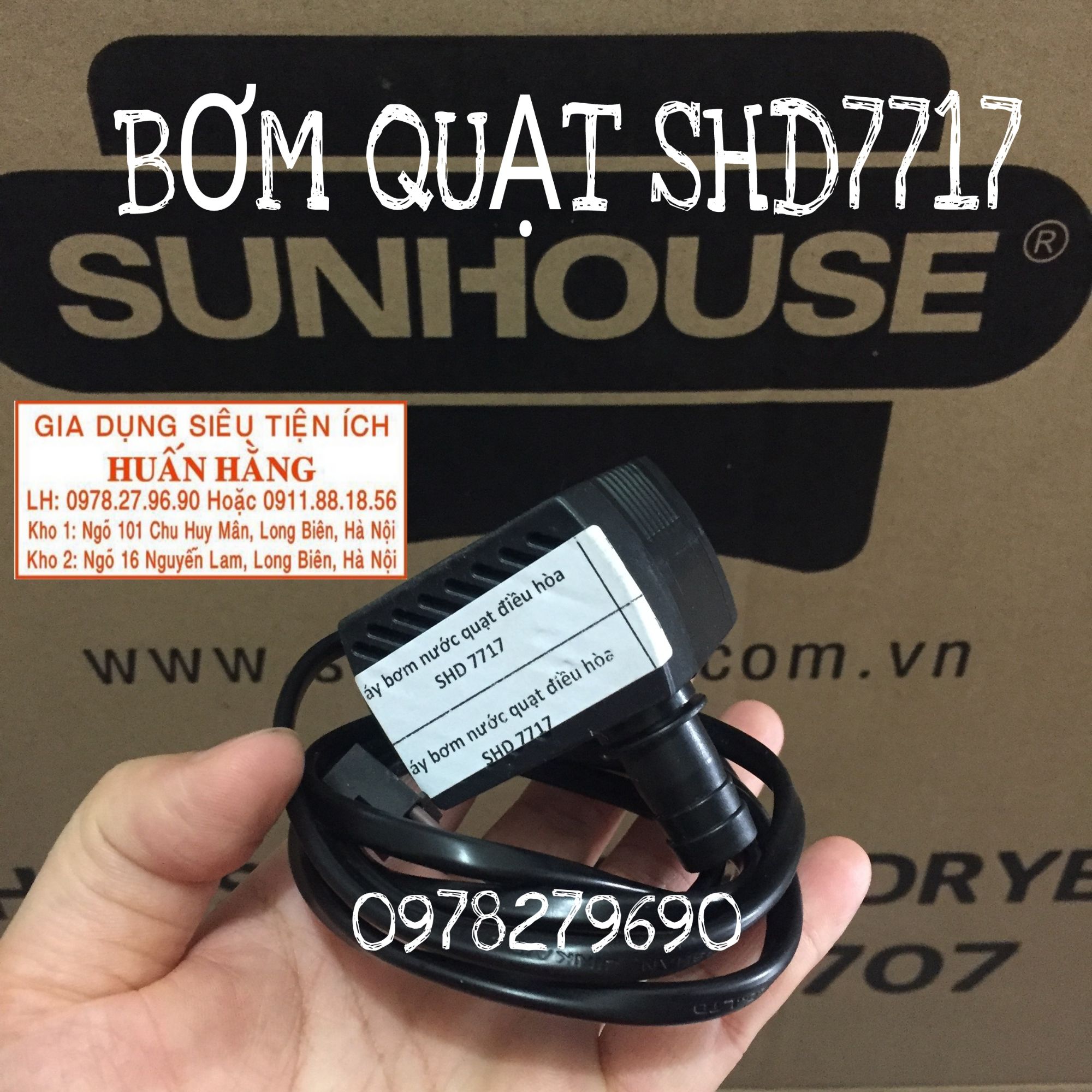 Cánh quạt, MÁY BƠM NƯỚC QUẠT ĐIỀU HOÀ SUNHOUSE SHD7717