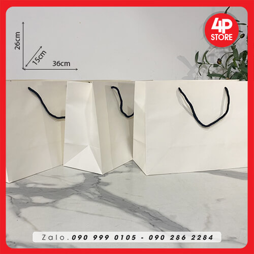 10 túi kraft trắng 120gsm - nhiều size