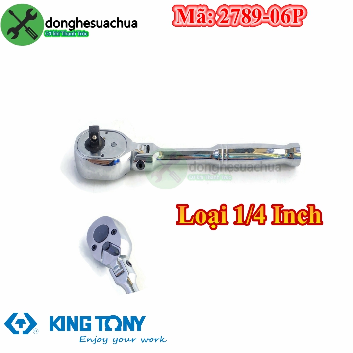 Cần siết tự động 1/4 kingtony 2789-06p dài 150mm gật gù