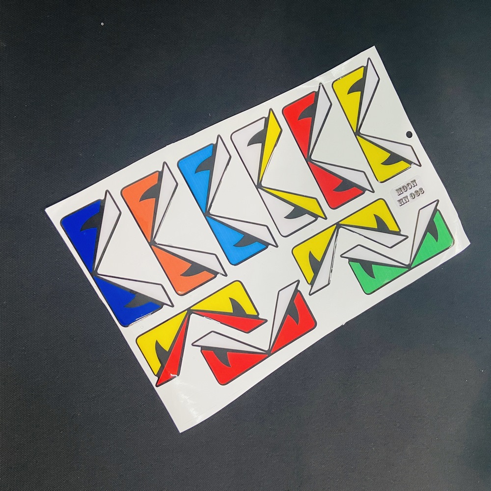 [HCM][CHUYÊN TEM NỔI] TEM NỔI ĐỔ KEO MẮT CÚ FENDI NHIỀU MÀU VUI NHỘN DÁN TRANG TRÍ XE MÁY CAO CẤP