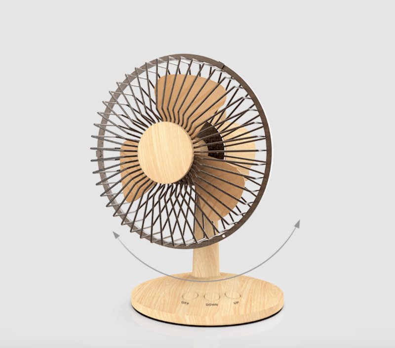 Home and Garden - Quạt bàn kiểu cánh cổ Retro Oscillating F27