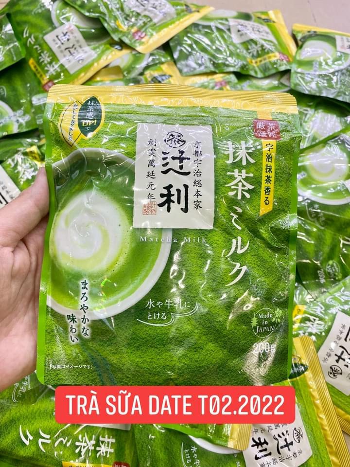 Bột trà xanh matcha milk nhật bản túi 200g