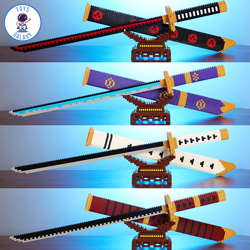 Đồ Chơi Lắp Ráp LINKGO Mô Hình Thanh Kiếm Enma / Shusui / Wado / Sandai Kitetsu Của Zoro Trong Đảo Hải Tặc One Piece