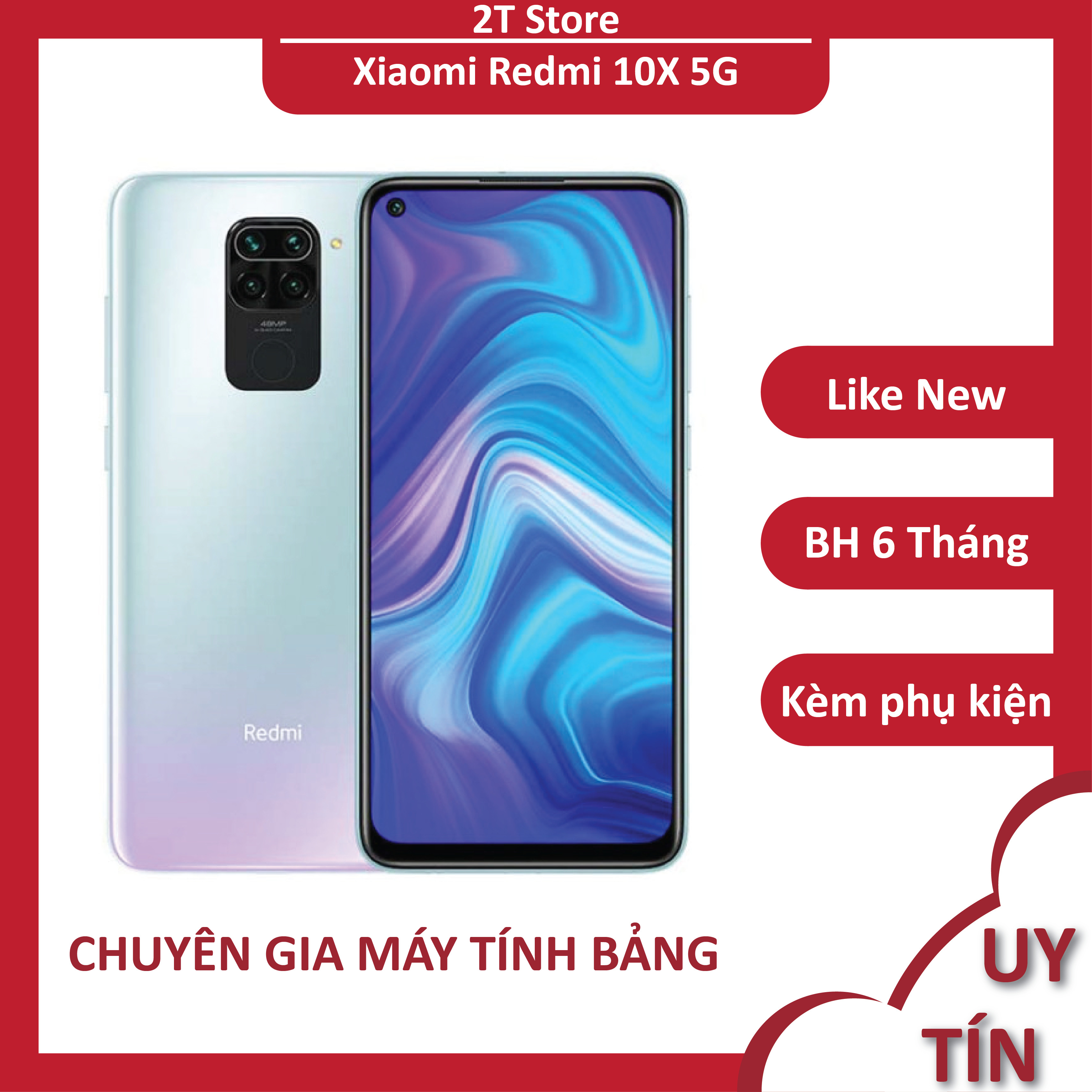 Điện thoại xiaomi redmi 10x 5g ram 6/128gb chip mediatek dimensity 820 dung lượng pin 4520 mah thiết kế cao cấp