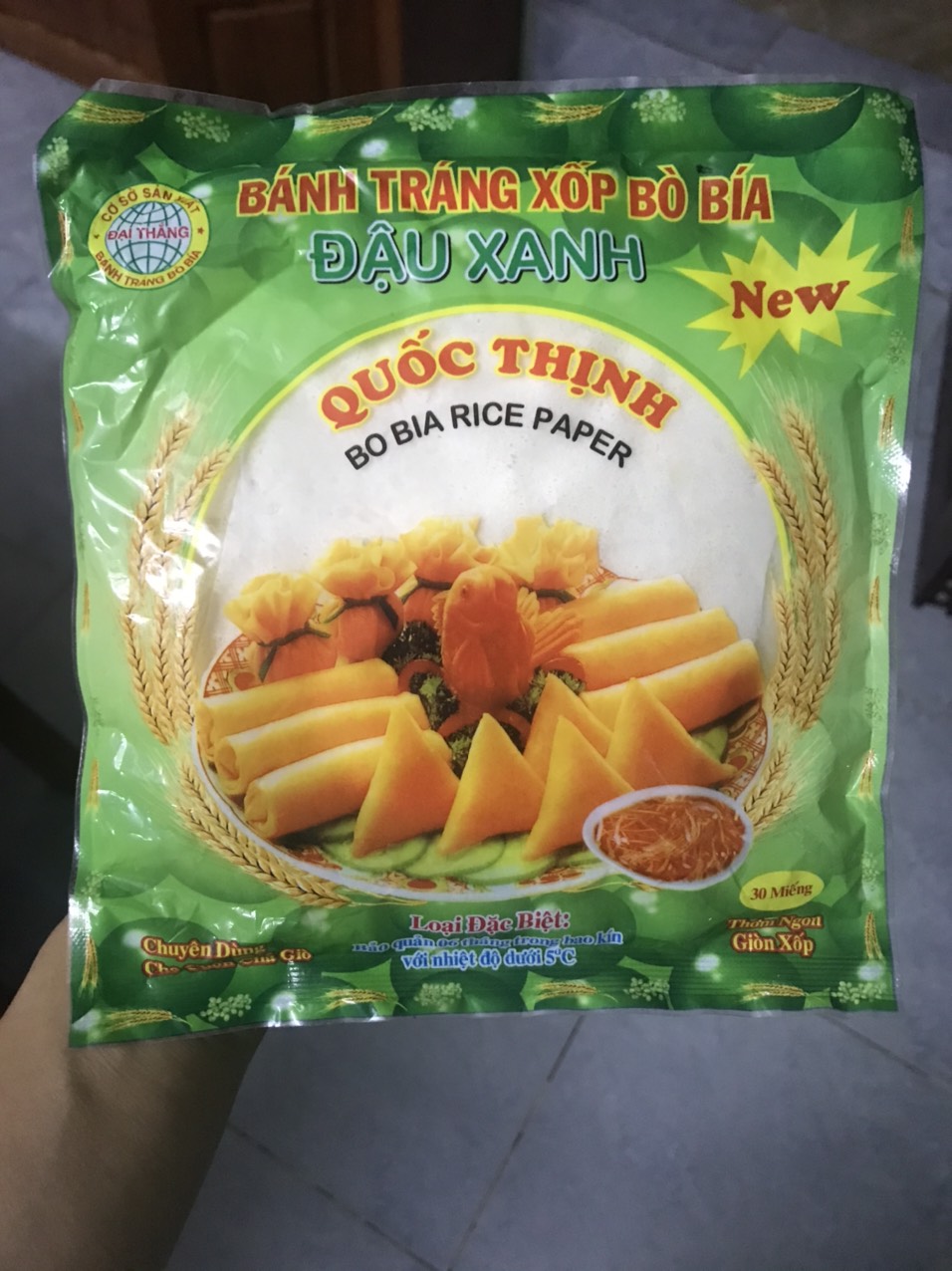 Bánh Tráng Đậu Xanh