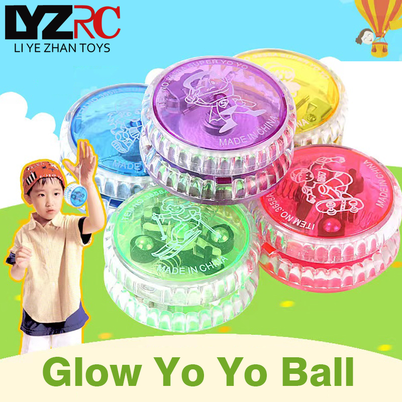 Lyzrc đồ chơi trẻ em sáng tạo dạ quang học sinh yo yo có dây
