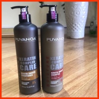 BỘ DẦU GỘI-XẢ PUVANOA PHỤC HỒI TÓC HƯ TỔN, BỔ SUNG DINH DƯỠNG, KHOÁNG CHẤT GIÚP TÓC BÓNG MƯỢT MỀM MẠI - DẦU CẶP