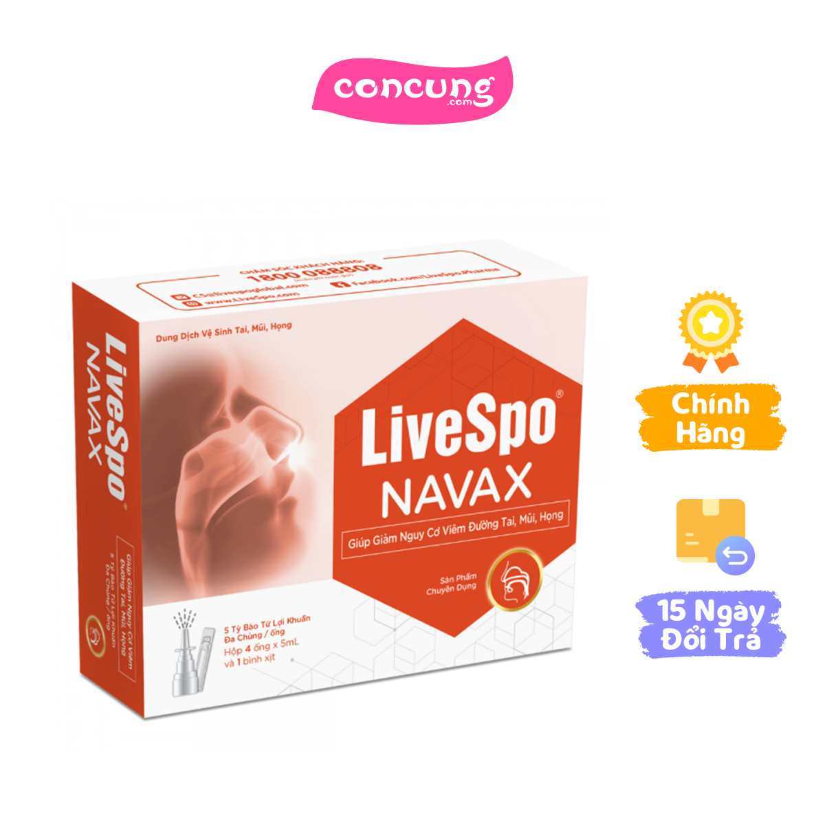 Livespo Navax Chuyên Dụng 4 ống