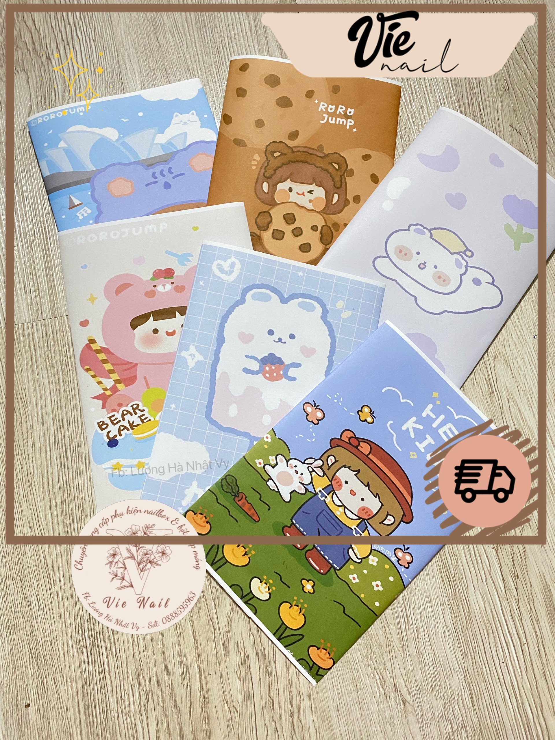 Túi giấy đựng quà mini/ túi giấy gói hàng họa tiết dễ thương